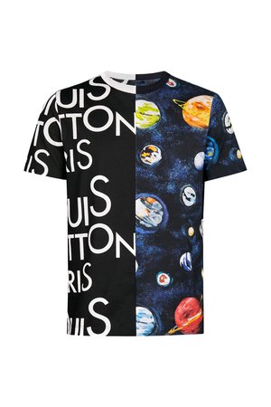 Half & Half Louis Vuitton Galaxy T-Shirt - Ready-to-Wear | LOUIS VUITTON