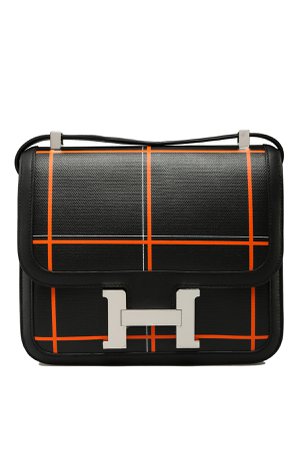 Hermès Constance 24 Berline Orange Noir,Orange Tattersal & Swift with Palladium Hardware - Kabinet Privé