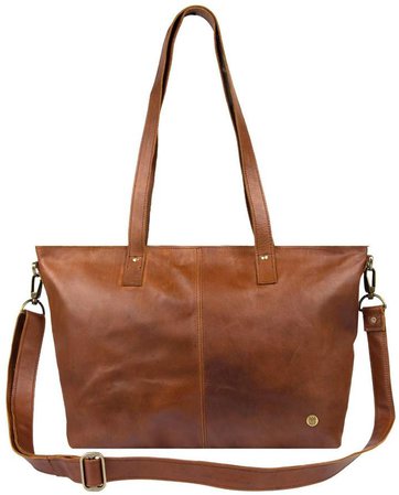 MAHI Leather - Leather Tote In Vintage Brown