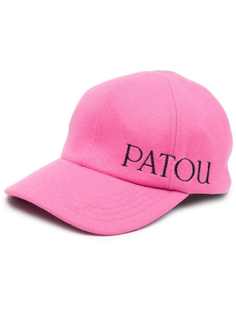 Patou embroidered-logo wool-cashmere cap