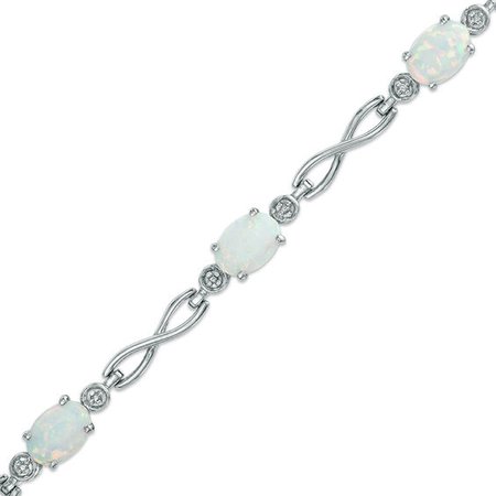 Opal Infinity Link Bracelet