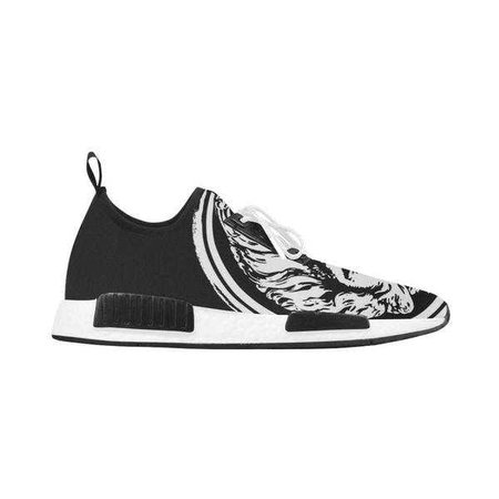 Sneakers | Shop Women's Black And White Lace Up Leather Sneakers at Fashiontage | D1557295-US10