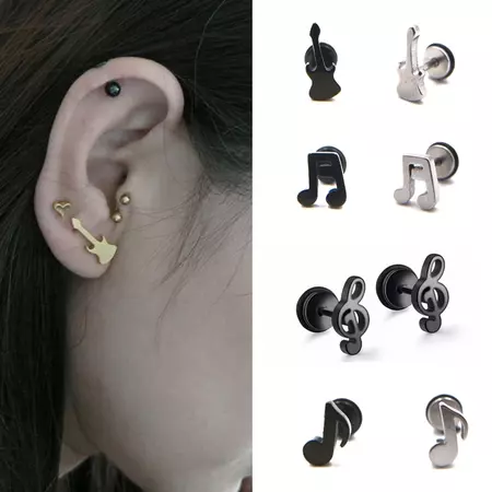 music earrings