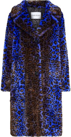 Fanny Leopard-print Faux Fur Coat