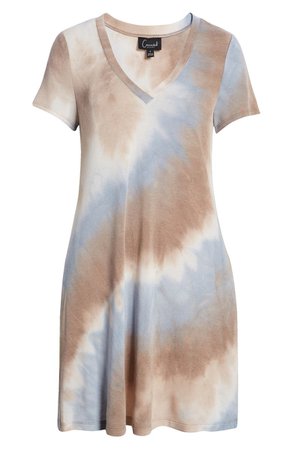 Connected Apparel Tie Dye T-Shirt Dress | Nordstrom