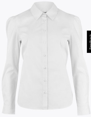 Marks & Spencer’s cotton rich puff long sleeve shirt