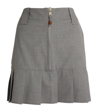 GANNI Pleated Melange Skirt | Harrods AU