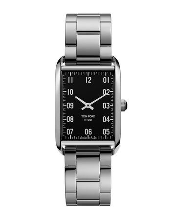 TOM FORD TIMEPIECES N.001 44x30mm Large Stainless Steel Bracelet Watch | Neiman Marcus
