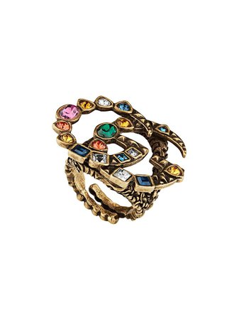 Gucci Crystal Double G ring $420 - Buy Online - Mobile Friendly, Fast Delivery, Price