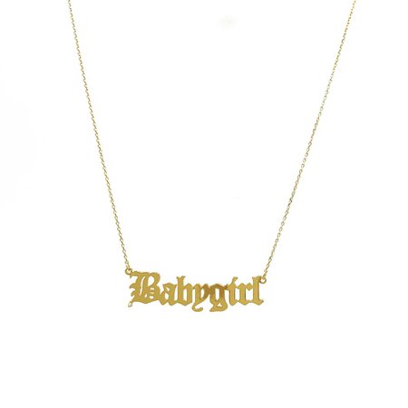 babygirl necklace