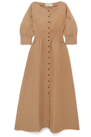 Mara Hoffman | Amia Tencel and linen-blend maxi dress | NET-A-PORTER.COM