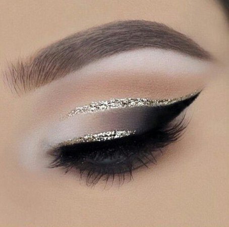 gold cut crease eye makeup - Google Search