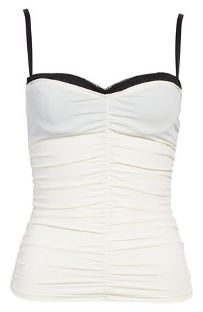 MIAOU Renzo Ruched Mesh Tube Top | Nordstrom