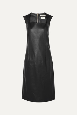 Black Leather dress | Bottega Veneta | NET-A-PORTER
