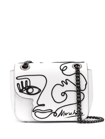 MOSCHINO Cornely drawing shoulder bag
