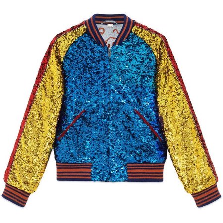 Gucci Sequin Bomber Jacket