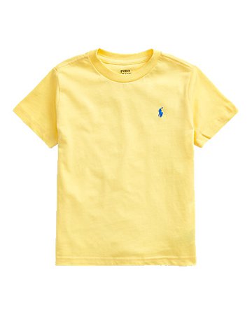 yellow polo shirt
