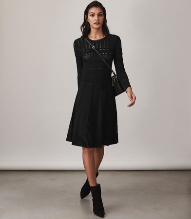 Darcie Fit And Flare Dress - REISS