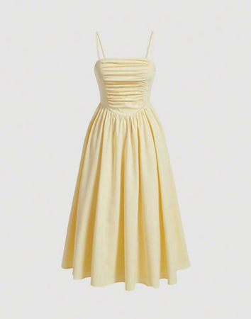 pastel yellow dress