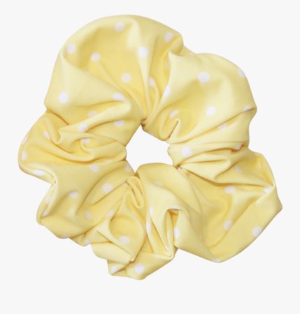 yellow scrunchie