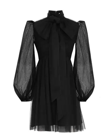 Tulle Mini Dress Black Online | Zimmermann