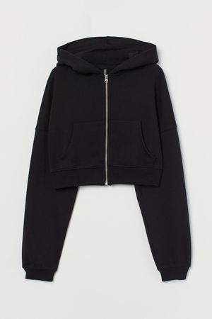 cropped zip up hoodie h&m - Google Search