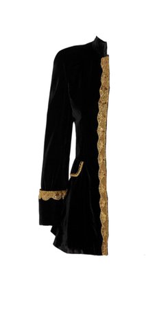 black gold embroidered blazer