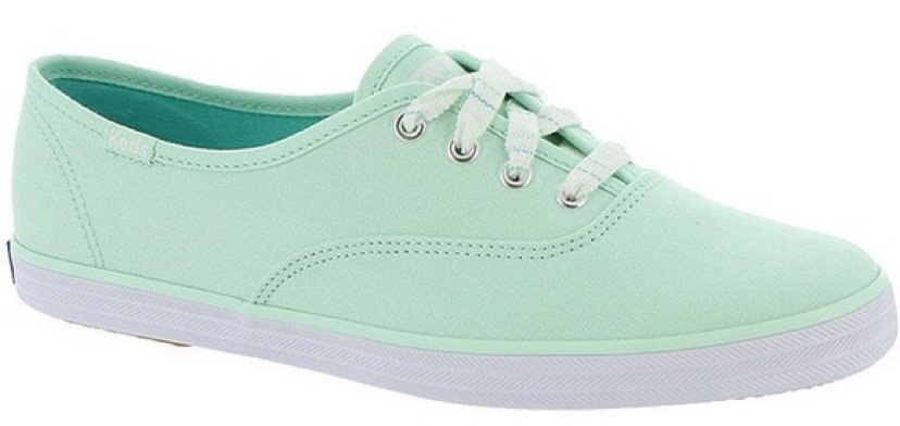 mint green canvas sneakers