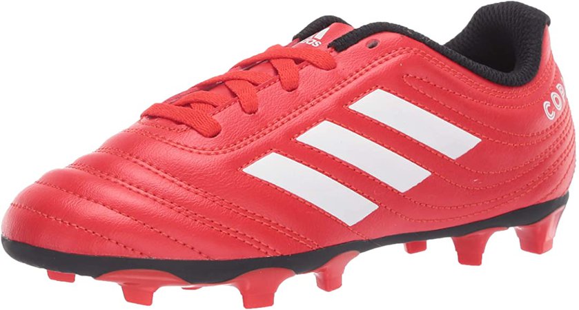 Amazon.com | adidas Kids Unisex's Copa 20.4 Firm Ground Boots Soccer Shoe, Active red/FTWR White/core Black, 1.5 M US Little Kid | Soccer