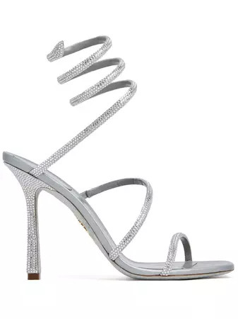 René Caovilla spiral-design Heeled Sandals - Farfetch