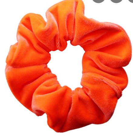 Orange scrunchie