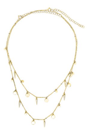 Sterling Forever Layered Charm Necklace | Nordstrom