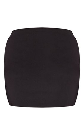 Black Stretch Woven Stud Detail Micro Mini Skirt | PrettyLittleThing USA