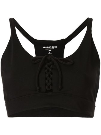 Year Of Ours Cindy tie-up Sports Bra - Farfetch