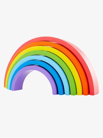 Puzzle em forma de arco-íris, em madeira-Brinquedos-Vertbaudet | vertbaudet.pt