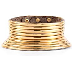 Amazon.com: Fstrend African National Choker Collars Gold Leather Chunky Punk Necklace Gothic Statement Necklaces Jewelry for Women and Girls (A-Gold): Clothing, Shoes & Jewelry