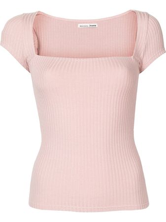 Shop Reformation Bardot ribbed top with Express Delivery - FARFETCH