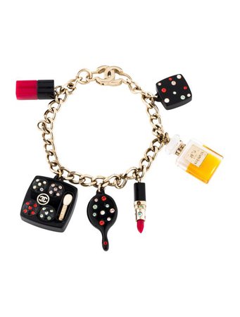 Chanel Resin & Strass Charm Bracelet - Bracelets - CHA345848 | The RealReal