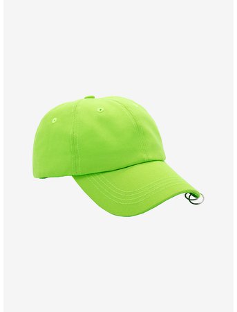 Neon Green Hoop Dad Cap