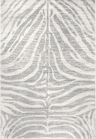 grey zebra rug