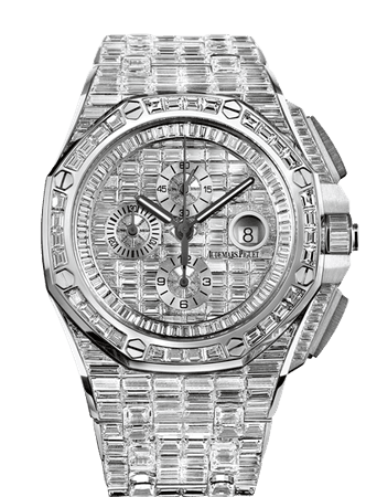 royal oak offshore cronograff automatic with diamonds watch
