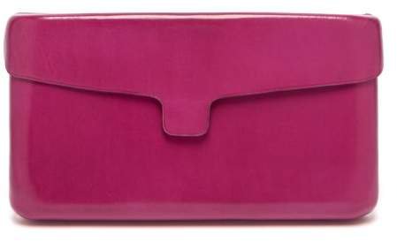 Cartridge Leather Clutch - Womens - Pink