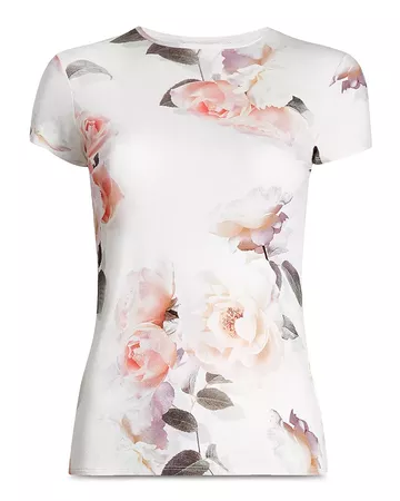 Ted Baker Floral Fitted Tee | Bloomingdale's