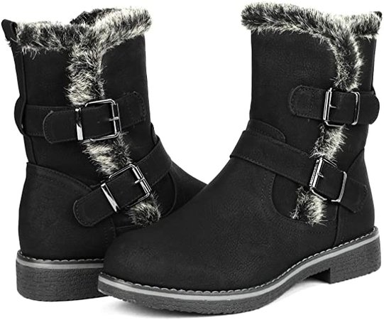 Amazon.com | DREAM PAIRS Women's Mid Calf Fashion Winter Snow Boots | Mid-Calf