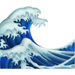 ocean wave emoji