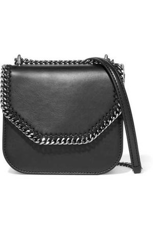 Stella McCartney | The Falabella Box mini faux leather shoulder bag | NET-A-PORTER.COM