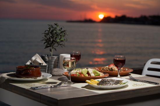 romantic dinner seaside - Picture of Olive Press Hotel, Molyvos - TripAdvisor