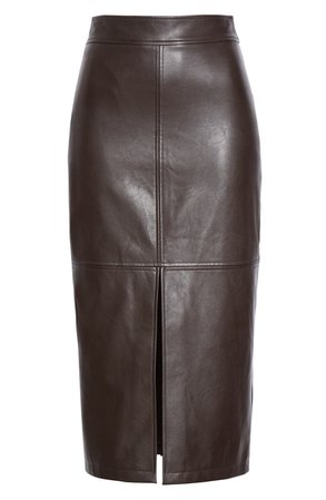 A.L.C. Moss Front Slit Faux Leather Skirt | Nordstrom