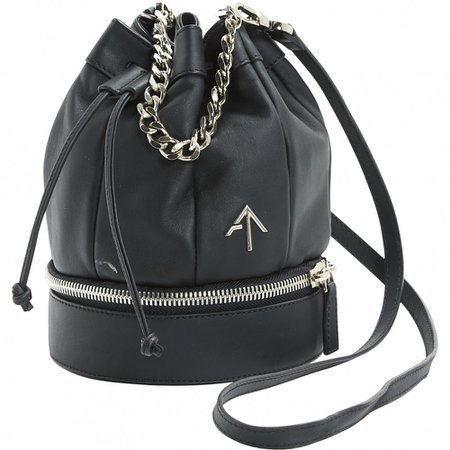 Leather mini bag Manu Atelier Black in Leather - 3792761