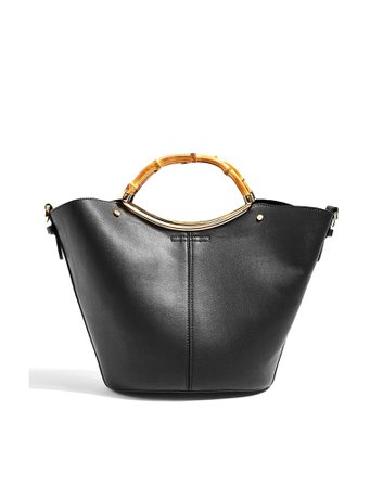 Topshop Tyler Bamboo Handle Tote Bag - Handbag - Women Topshop Handbags online on YOOX United States - 45485224MK